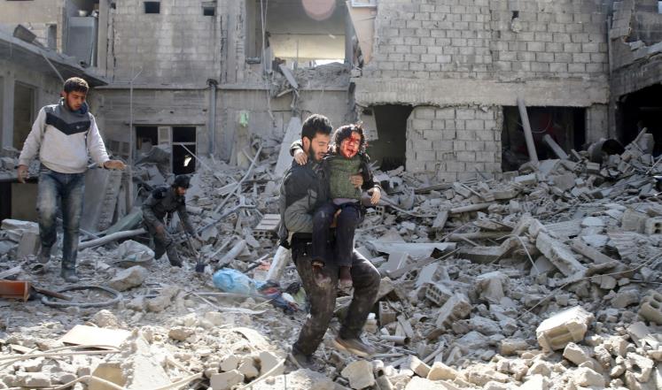 280 شهيدا بثلاثة أيام من قصف النظام السوري للغوطة الشرقية