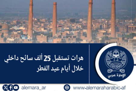 هرات تستقبل 25 ألف سائح داخلي خلال أيام عيد الفطر!   