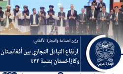 وزير الصناعة والتجارة الأفغاني: ارتفاع التبادل التجاري بين أفغانستان وكازاخستان بنسبة ٣٢٪